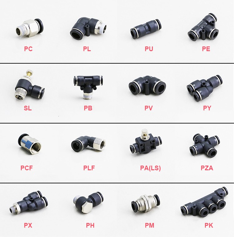 Push To Connect Pneumatic Fittings