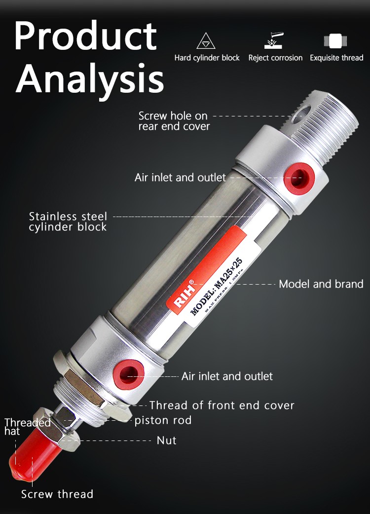 Stainless Steel Pneumatic Cylinder