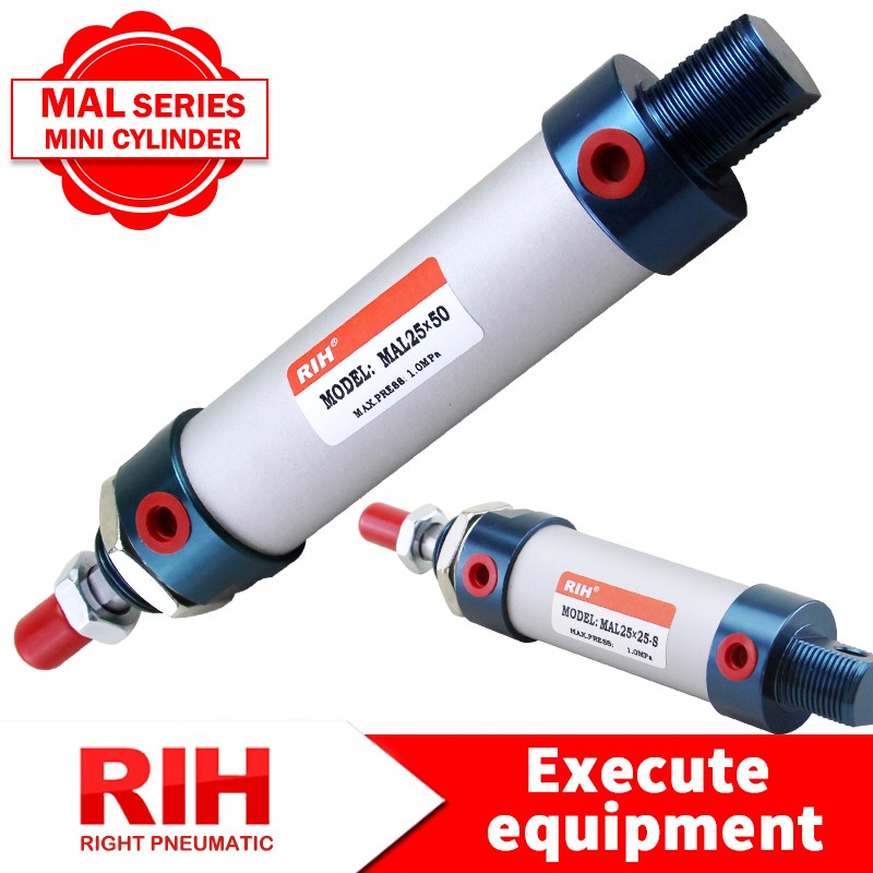 China Pneumatic Cylinder Suppliers MAL Series Aluminum Alloy Mini Air Cylinders Manufacturers