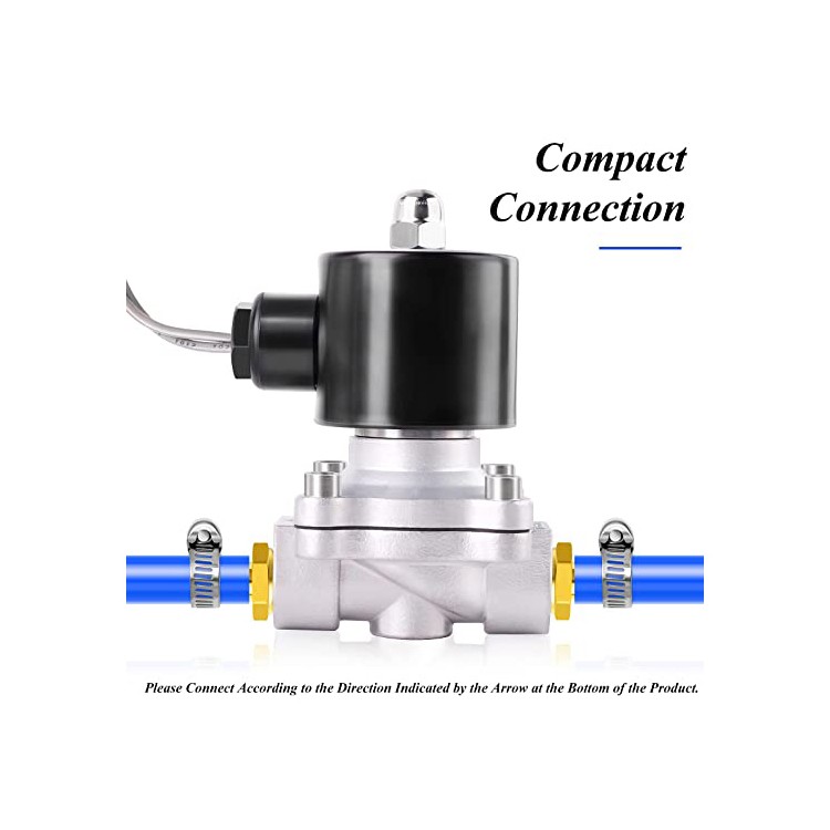 Water Solenoid Valve Manufacturers 2S Series Stainless Steel Normally Closed Electric Solenoid Valve